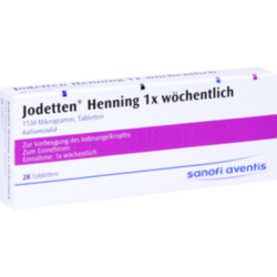 Verpackungsbild (Packshot) von JODETTEN Henning 1x wöchentlich Tabletten