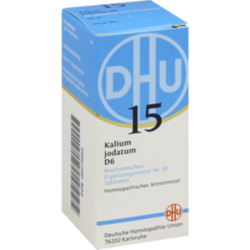 Verpackungsbild (Packshot) von BIOCHEMIE DHU 15 Kalium jodatum D 6 Tabletten