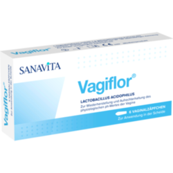 Verpackungsbild (Packshot) von VAGIFLOR Vaginalzäpfchen