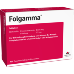 Verpackungsbild (Packshot) von FOLGAMMA Tabletten