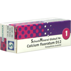 Verpackungsbild (Packshot) von SCHUCKMINERAL Globuli 1 Calcium fluoratum D12