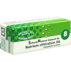Verpackungsbild (Packshot) von SCHUCKMINERAL Globuli 8 Natrium chloratum D6