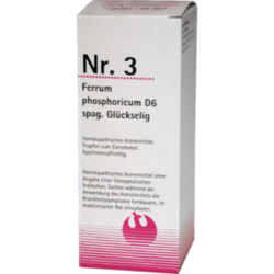 Verpackungsbild(Packshot) von NR.3 Ferrum phosphoricum D 6 spag.Glückselig
