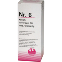 Verpackungsbild(Packshot) von NR.6 Kalium sulfuricum D 6 spag.Glückselig