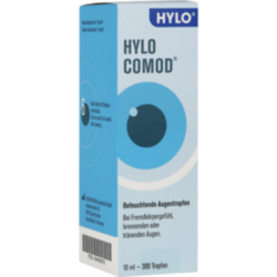 Verpackungsbild (Packshot) von HYLO-COMOD Augentropfen