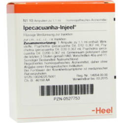 Verpackungsbild(Packshot) von IPECACUANHA INJEEL Ampullen