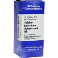 Verpackungsbild (Packshot) von BIOCHEMIE 18 Calcium sulfuratum D 6 Tabletten