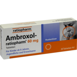 Verpackungsbild (Packshot) von AMBROXOL-ratiopharm 60 mg Hustenlöser Tabletten