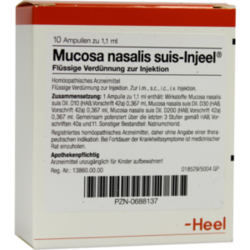 Verpackungsbild (Packshot) von MUCOSA nasalis suis Injeel Ampullen