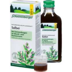 Verpackungsbild (Packshot) von SALBEI SAFT Schoenenberger Heilpflanzensäfte