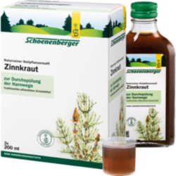 Verpackungsbild (Packshot) von ZINNKRAUT SAFT Schoenenberger Heilpflanzensäfte