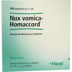 Verpackungsbild (Packshot) von NUX VOMICA HOMACCORD Ampullen