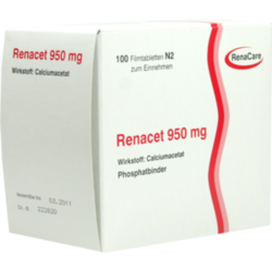 Verpackungsbild (Packshot) von RENACET 950 mg Filmtabletten