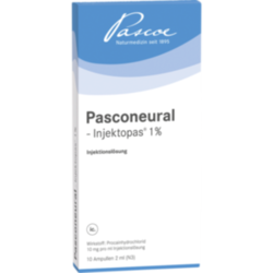 Verpackungsbild(Packshot) von PASCONEURAL Injektopas 1% Injektionslösung Amp.
