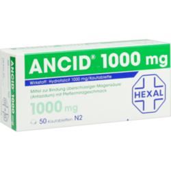 Verpackungsbild(Packshot) von ANCID 1.000 mg Kautabletten