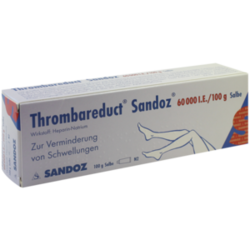 Verpackungsbild(Packshot) von THROMBAREDUCT Sandoz 60.000 I.E. Salbe