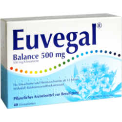 Verpackungsbild (Packshot) von EUVEGAL Balance 500 mg Filmtabletten