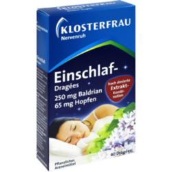 Verpackungsbild(Packshot) von KLOSTERFRAU Einschlaf Dragees Nervenruh