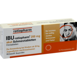 Verpackungsbild (Packshot) von IBU-RATIOPHARM 200 mg akut Schmerztbl.Filmtabl.