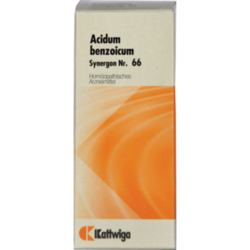 Verpackungsbild(Packshot) von SYNERGON KOMPLEX 66 Acidum benzoicum Tropfen