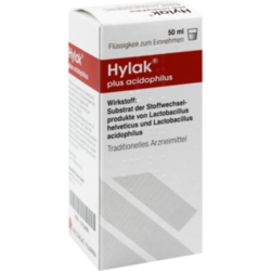 Verpackungsbild (Packshot) von HYLAK plus Acidophilus Lösung zum Einnehmen