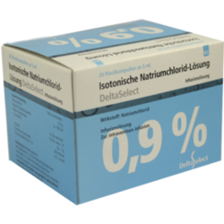 Verpackungsbild (Packshot) von ISOTONISCHE NaCl 0,9% DELTAMEDICA Inf.-Lsg.Pl.Amp.