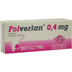 Verpackungsbild (Packshot) von FOLVERLAN 0,4 mg Tabletten
