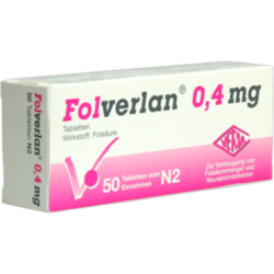 Verpackungsbild (Packshot) von FOLVERLAN 0,4 mg Tabletten