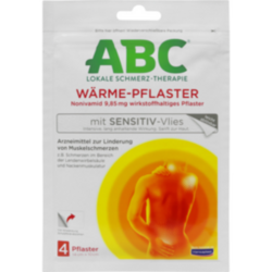 Verpackungsbild (Packshot) von ABC Wärme-Pflaster sensitive Hansaplast med 10x14