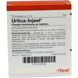 Verpackungsbild (Packshot) von URTICA INJEEL Ampullen