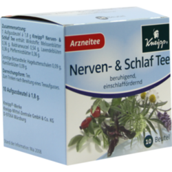 Verpackungsbild(Packshot) von KNEIPP Tee Nerven und Schlaf Filterbeutel