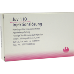 Verpackungsbild (Packshot) von JUV 110 Injektionslösung 1,1 ml Ampullen