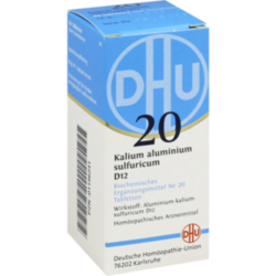 Verpackungsbild (Packshot) von BIOCHEMIE DHU 20 Kalium alum.sulfur.D 12 Tabletten