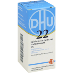 Verpackungsbild (Packshot) von BIOCHEMIE DHU 22 Calcium carbonicum D 12 Tabletten