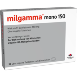 Verpackungsbild (Packshot) von MILGAMMA mono 150 überzogene Tabletten