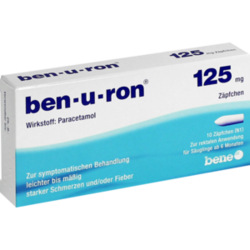 Verpackungsbild (Packshot) von BEN-U-RON 125 mg Suppositorien