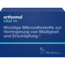 Verpackungsbild (Packshot) von ORTHOMOL Vital M Trinkfläschchen/Kaps.Kombipack.
