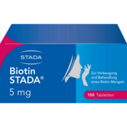 Verpackungsbild (Packshot) von BIOTIN STADA 5 mg Tabletten