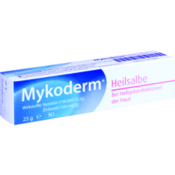 Verpackungsbild (Packshot) von MYKODERM Heilsalbe Nystatin u.Zinkoxid