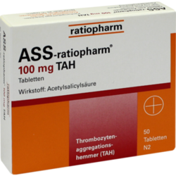 Verpackungsbild (Packshot) von ASS-ratiopharm 100 mg TAH Tabletten