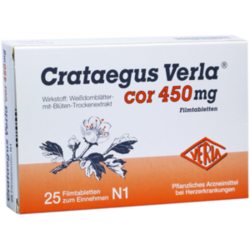 Verpackungsbild (Packshot) von CRATAEGUS VERLA Cor 450 mg Filmtabletten