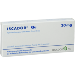 Verpackungsbild (Packshot) von ISCADOR Qu 20 mg Injektionslösung