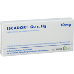 Verpackungsbild (Packshot) von ISCADOR Qu c.Hg 10 mg Injektionslösung