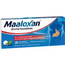 Verpackungsbild (Packshot) von MAALOXAN 25 mVal Kautabletten