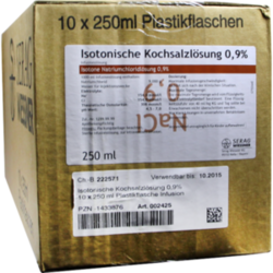 Verpackungsbild (Packshot) von ISOTONISCHE Kochsalzlösung 0,9% Plastik Inf.-Lsg.