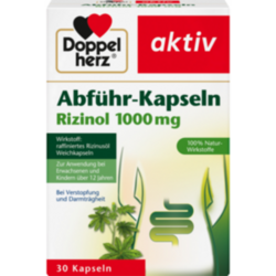 Verpackungsbild (Packshot) von DOPPELHERZ Abführ-Kapseln Rizinol 1.000 mg