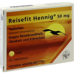 Verpackungsbild (Packshot) von REISEFIT Hennig 50 mg Tabletten