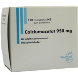 Verpackungsbild (Packshot) von CALCIUMACETAT 950 mg Filmtabletten