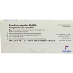 Verpackungsbild (Packshot) von ACONITUM NAPELLUS Rh D 30 Ampullen