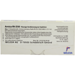 Verpackungsbild (Packshot) von ARNICA RH D 30 Ampullen
